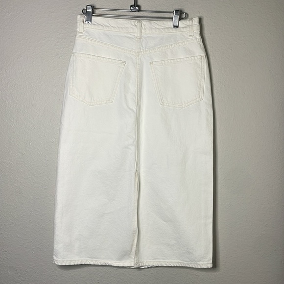 Rails highland denim midi White split back size 27 - Picture 6 of 12